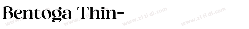 Bentoga Thin字体转换